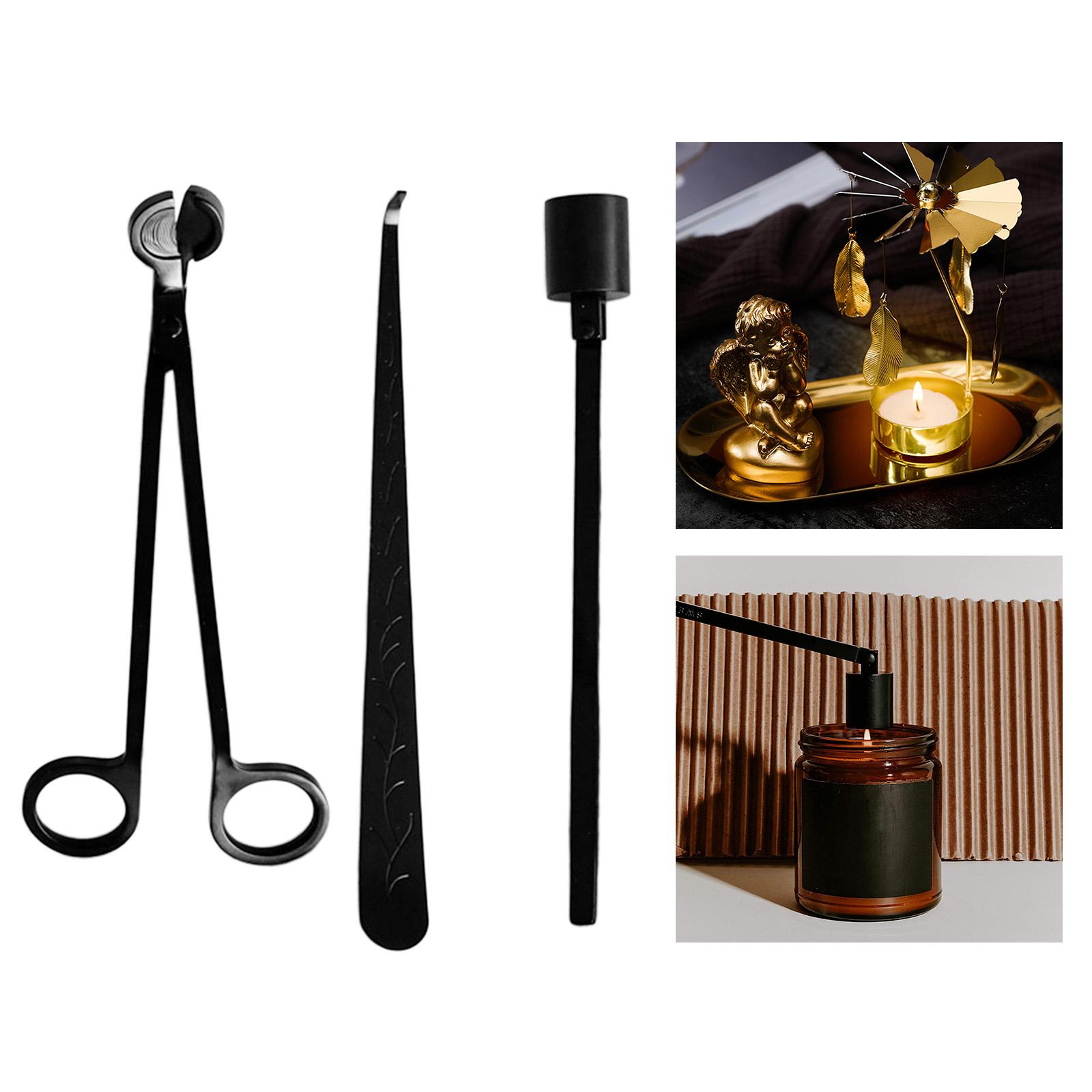 Wick Dipper Tool - 3 шт./компл., черный фитиль для свечи,