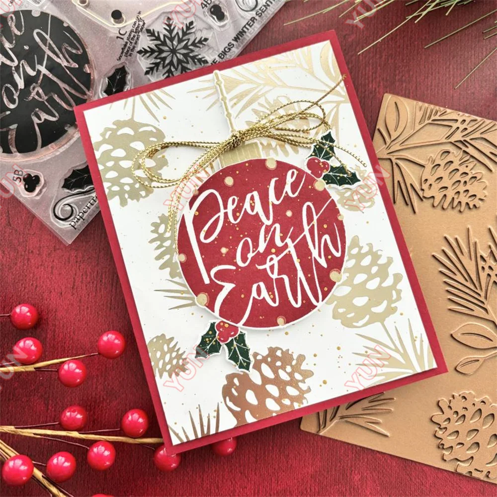 Штампы Bigs Winter Sentiments, – обзор и цена Candle Sachet