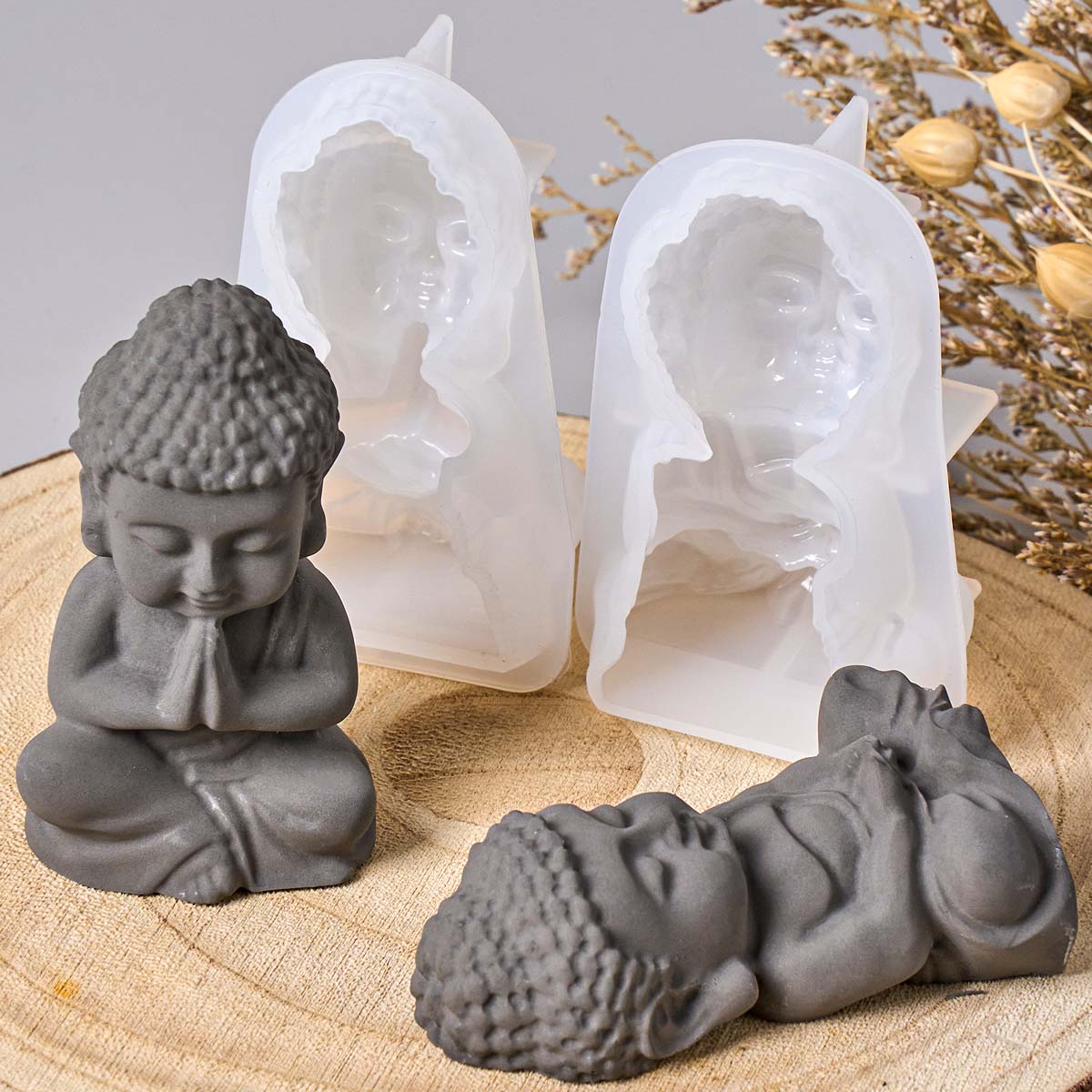 3D-форма для свечей в виде Буд – обзор и цена Zen Candle Supplies